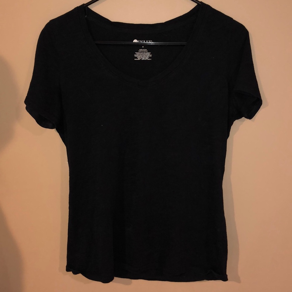 Black V-Neck T-Shirt